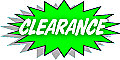clearance! clearance!